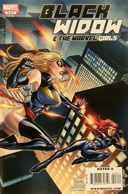 Cover of Black Widow & The Marvel Girls (2009 Ltd) #3. One of 250,000 Vintage American Comics on sale from Krypton!