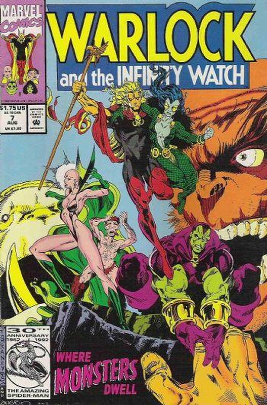 Cover of Warlock (Vol 2) and the Inifinity Watch #7. One of 250,000 Vintage American Comics on sale from Krypton!