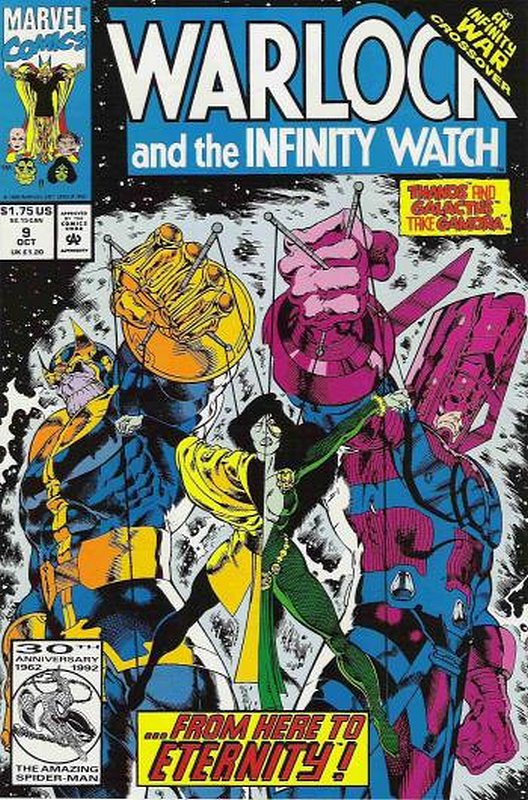 Cover of Warlock (Vol 2) and the Inifinity Watch #9. One of 250,000 Vintage American Comics on sale from Krypton!