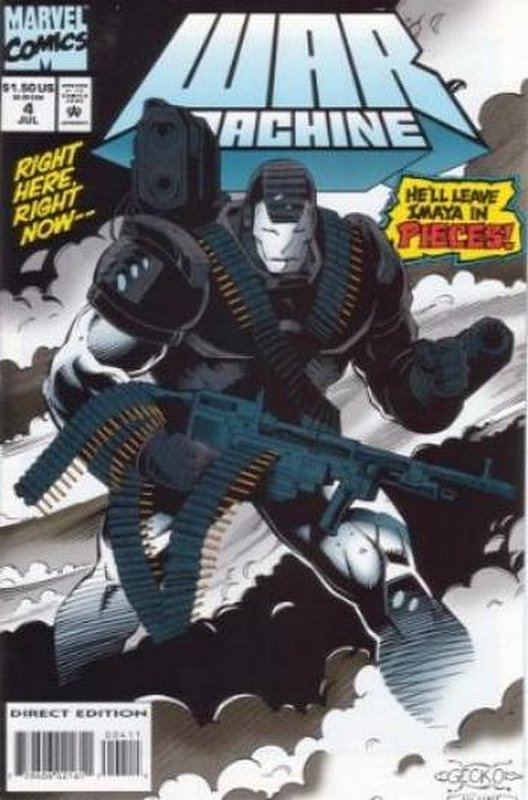 Cover of War Machine (Vol 1) #4. One of 250,000 Vintage American Comics on sale from Krypton!