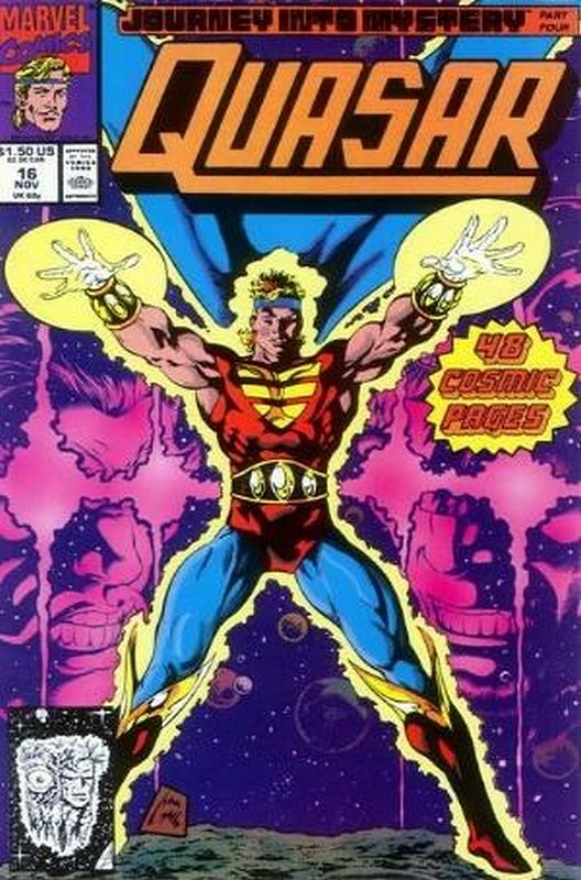 Cover of Quasar (Vol 1) #16. One of 250,000 Vintage American Comics on sale from Krypton!
