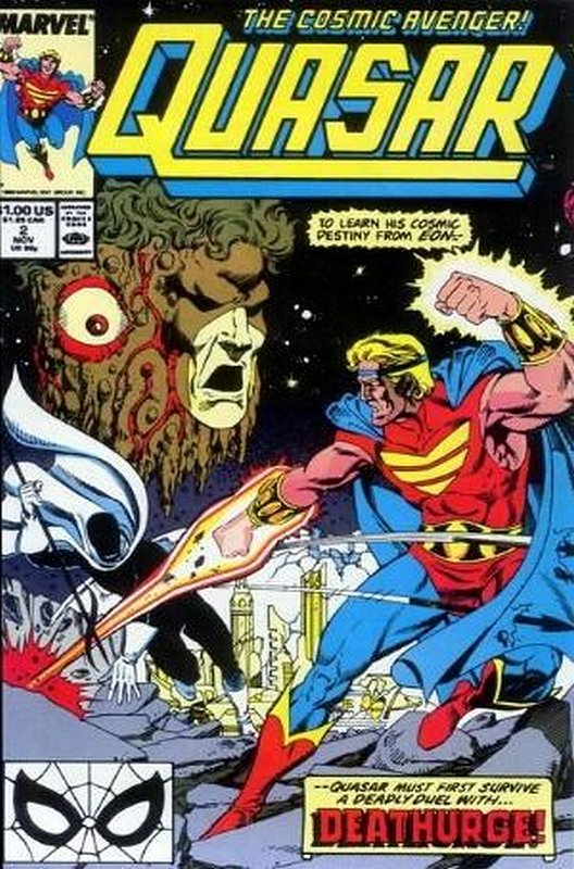 Cover of Quasar (Vol 1) #2. One of 250,000 Vintage American Comics on sale from Krypton!