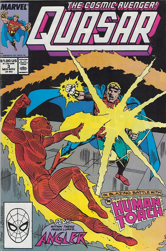 Cover of Quasar (Vol 1) #3. One of 250,000 Vintage American Comics on sale from Krypton!