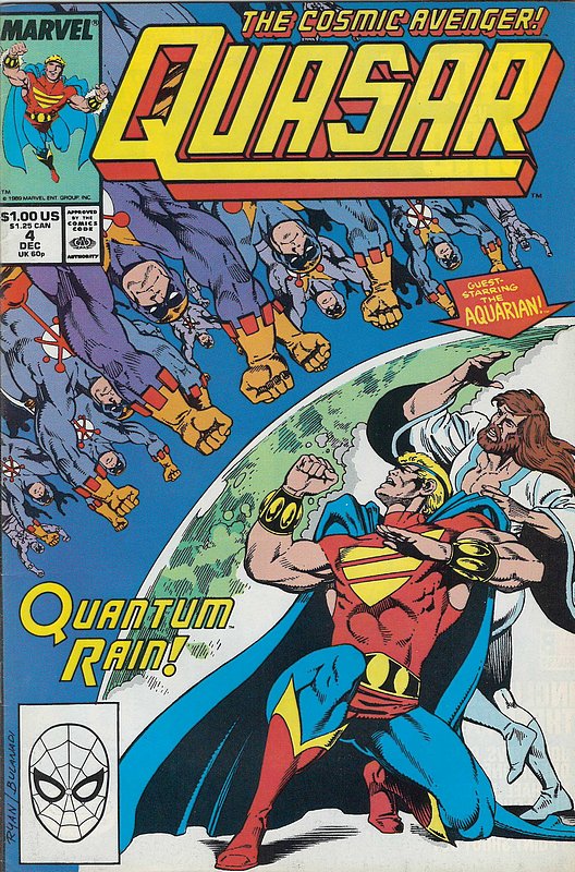 Cover of Quasar (Vol 1) #4. One of 250,000 Vintage American Comics on sale from Krypton!