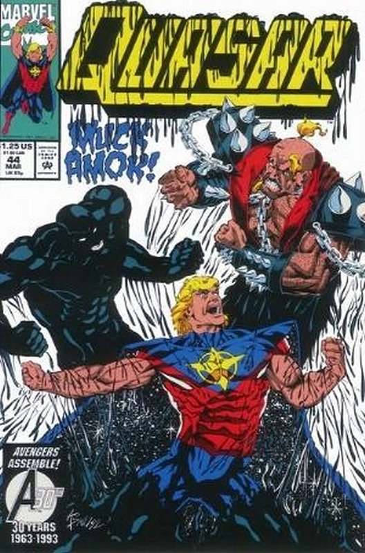 Cover of Quasar (Vol 1) #44. One of 250,000 Vintage American Comics on sale from Krypton!