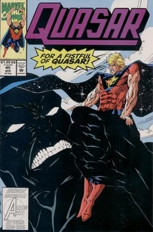 Cover of Quasar (Vol 1) #45. One of 250,000 Vintage American Comics on sale from Krypton!