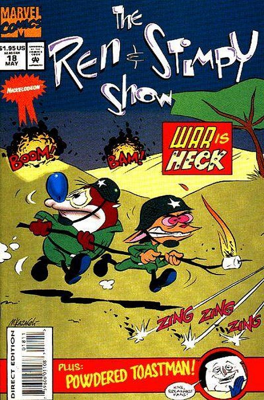 Cover of Ren & Stimpy (Vol 1) #18. One of 250,000 Vintage American Comics on sale from Krypton!