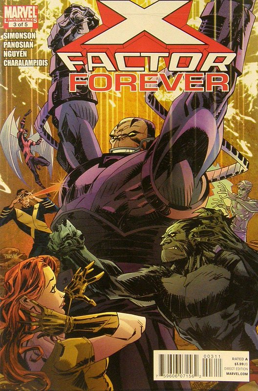 Cover of X-Factor Forever #3. One of 250,000 Vintage American Comics on sale from Krypton!