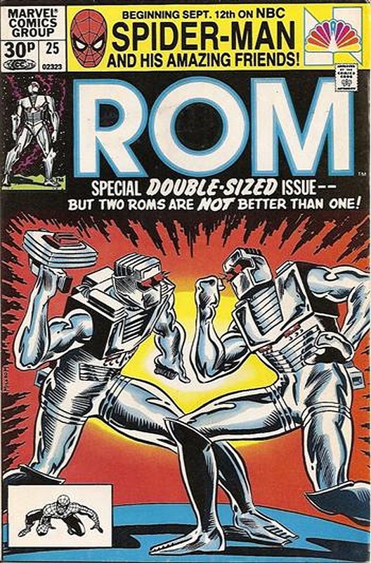 Cover of Rom #25. One of 250,000 Vintage American Comics on sale from Krypton!