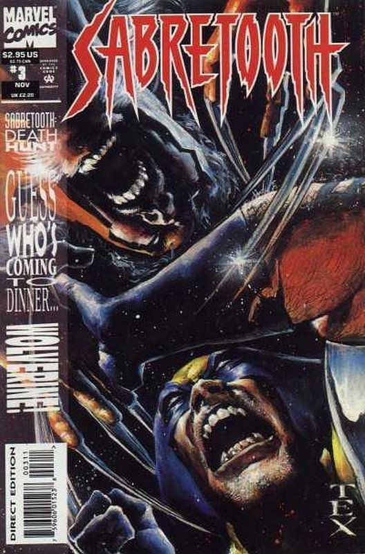 Cover of Sabretooth: Death Hunt (1993 Ltd) #3. One of 250,000 Vintage American Comics on sale from Krypton!