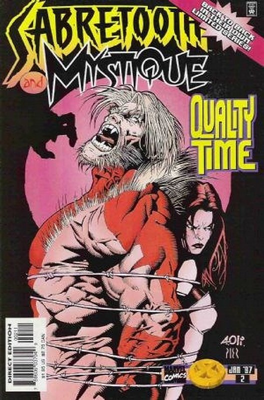 Cover of Sabretooth & Mystique (1996 Ltd) #2. One of 250,000 Vintage American Comics on sale from Krypton!