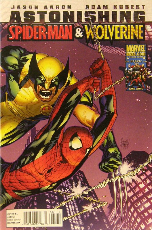 Cover of Astonishing Spider-Man/Wolverine #1. One of 250,000 Vintage American Comics on sale from Krypton!