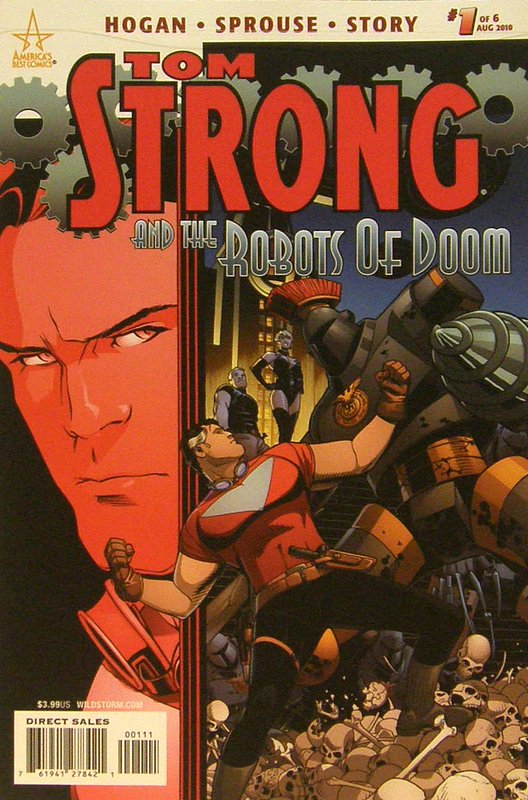 Cover of Tom Strong & The Robots of Doom #1. One of 250,000 Vintage American Comics on sale from Krypton!