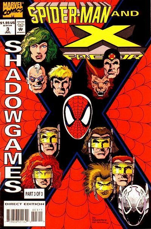 Cover of Spider-Man/X-Factor: Shadowgames (1994 Ltd) #3. One of 250,000 Vintage American Comics on sale from Krypton!