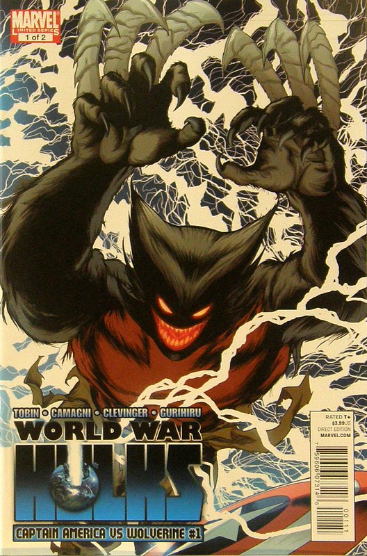 Cover of World War Hulks: Wolverine vs Captain America #1. One of 250,000 Vintage American Comics on sale from Krypton!