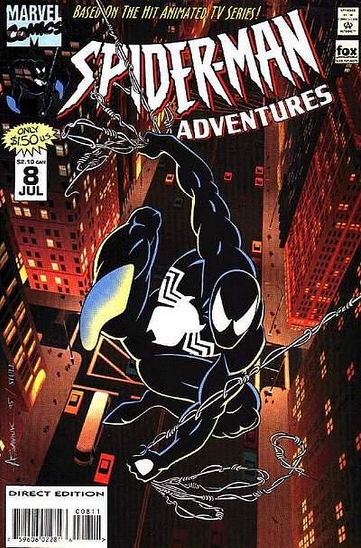 Black Symbiote Cameo<br> Cover of Spider-Man Adventures (Vol 1) #8. One of 250,000 Vintage American Comics on sale from Krypton!
