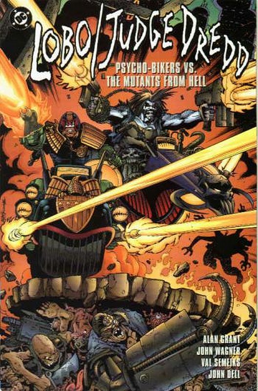 Cover of Lobo/Judge Dredd: Psycho-Bikers #1. One of 250,000 Vintage American Comics on sale from Krypton!