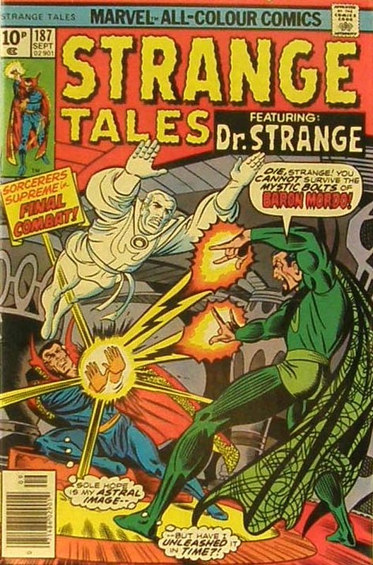 Cover of Strange Tales (Vol 1) #187. One of 250,000 Vintage American Comics on sale from Krypton!