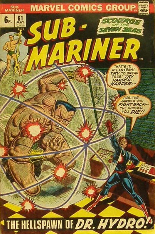Cover of Sub-Mariner (Vol 1) #61. One of 250,000 Vintage American Comics on sale from Krypton!