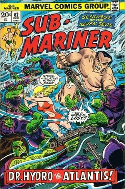 Cover of Sub-Mariner (Vol 1) #62. One of 250,000 Vintage American Comics on sale from Krypton!