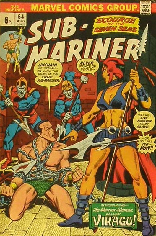 Cover of Sub-Mariner (Vol 1) #64. One of 250,000 Vintage American Comics on sale from Krypton!