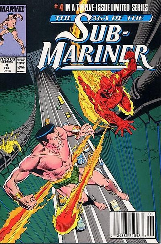 Cover of Sub-Mariner - The Saga of the #4. One of 250,000 Vintage American Comics on sale from Krypton!