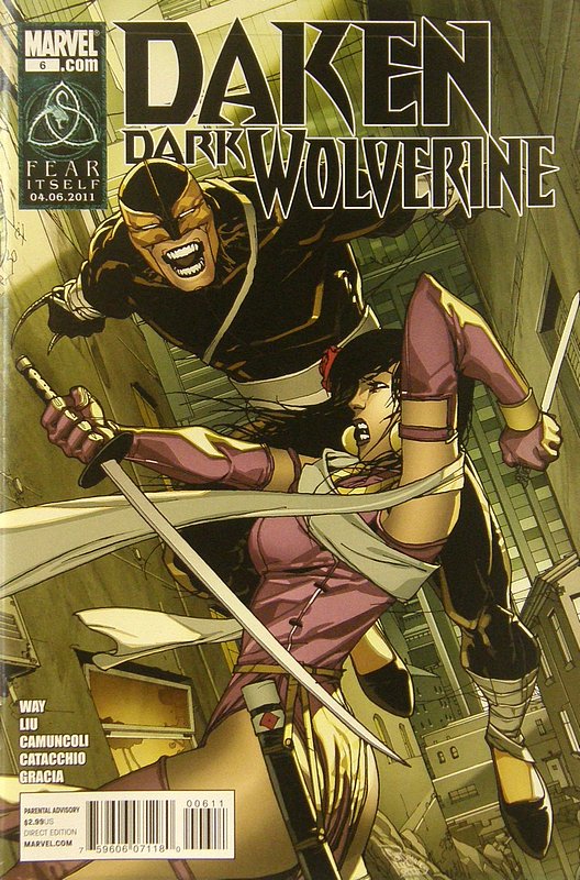 Cover of Daken Dark Wolverine (Vol 1) #6. One of 250,000 Vintage American Comics on sale from Krypton!