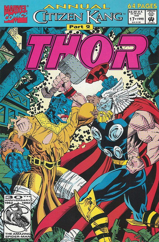 Cover of Thor Annual (Vol 1) #17. One of 250,000 Vintage American Comics on sale from Krypton!