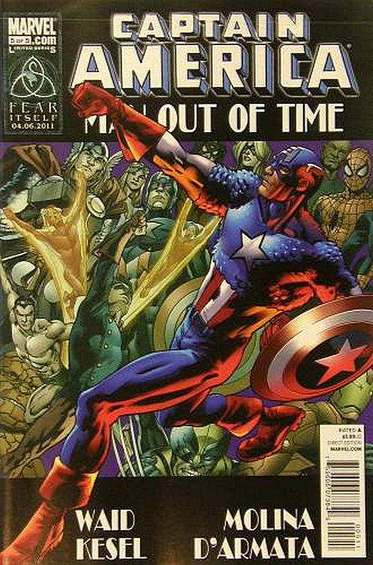 Cover of Captain America: Man out of time (2010 Ltd) #5. One of 250,000 Vintage American Comics on sale from Krypton!