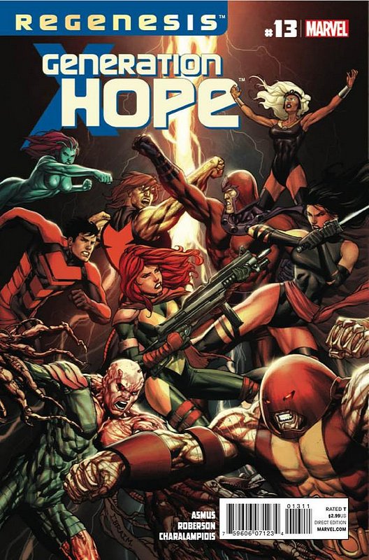 Cover of Generation Hope #13. One of 250,000 Vintage American Comics on sale from Krypton!