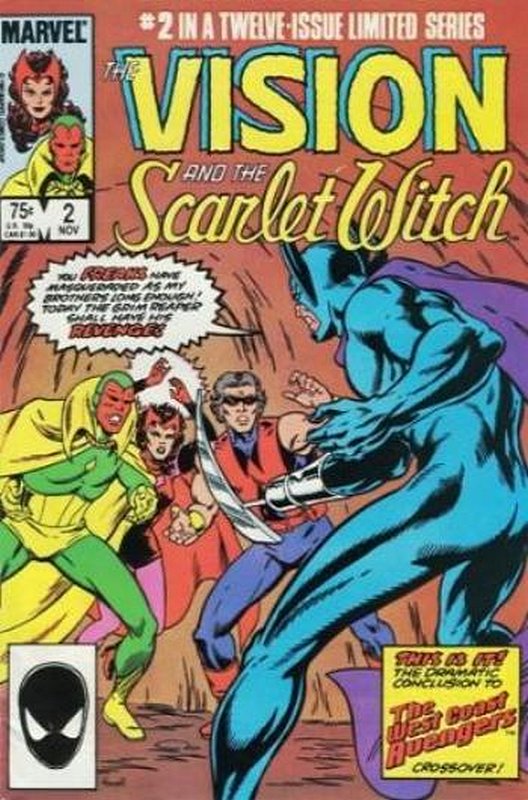 Cover of Vision & Scarlet Witch (1985 Ltd) #2. One of 250,000 Vintage American Comics on sale from Krypton!