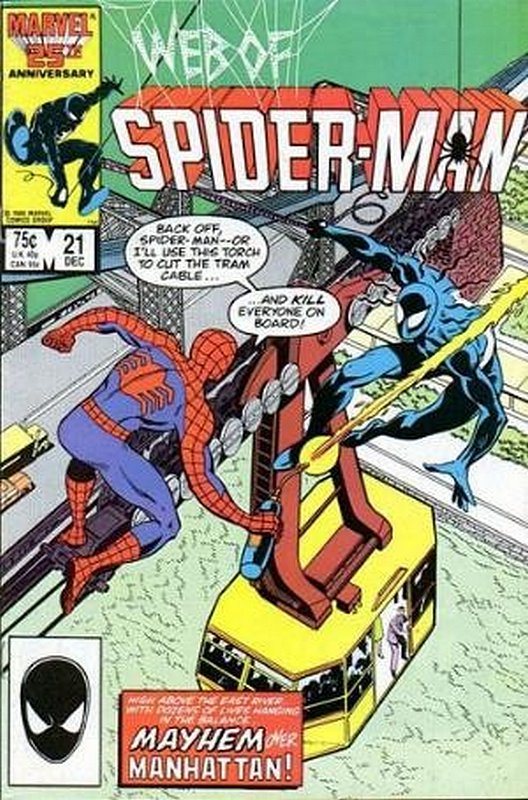 Cover of Web of Spider-Man (Vol 1) #21. One of 250,000 Vintage American Comics on sale from Krypton!