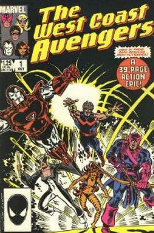 Cover of West Coast Avengers (Vol 1) #1. One of 250,000 Vintage American Comics on sale from Krypton!