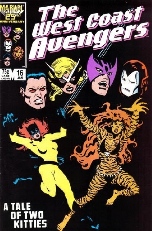 Cover of West Coast Avengers (Vol 1) #16. One of 250,000 Vintage American Comics on sale from Krypton!