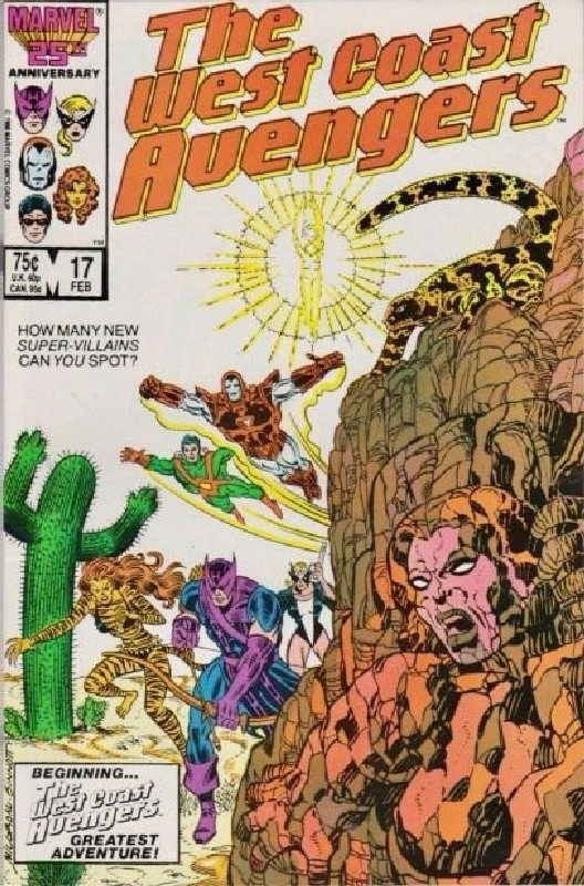 Cover of West Coast Avengers (Vol 1) #17. One of 250,000 Vintage American Comics on sale from Krypton!