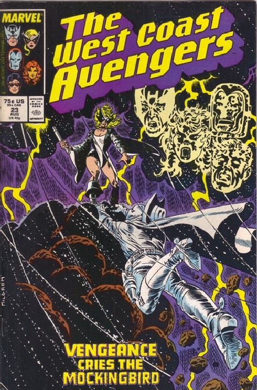 Cover of West Coast Avengers (Vol 1) #23. One of 250,000 Vintage American Comics on sale from Krypton!