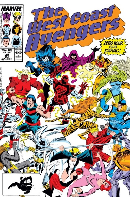 Cover of West Coast Avengers (Vol 1) #28. One of 250,000 Vintage American Comics on sale from Krypton!