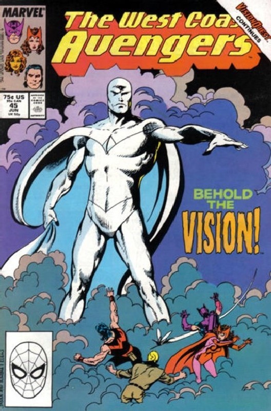 1st Colourless Vision<br> Cover of West Coast Avengers (Vol 1) #45. One of 250,000 Vintage American Comics on sale from Krypton!