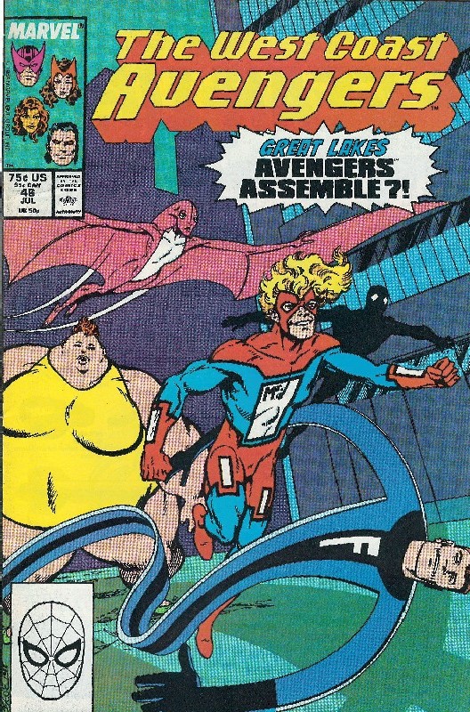 Cover of West Coast Avengers (Vol 1) #46. One of 250,000 Vintage American Comics on sale from Krypton!