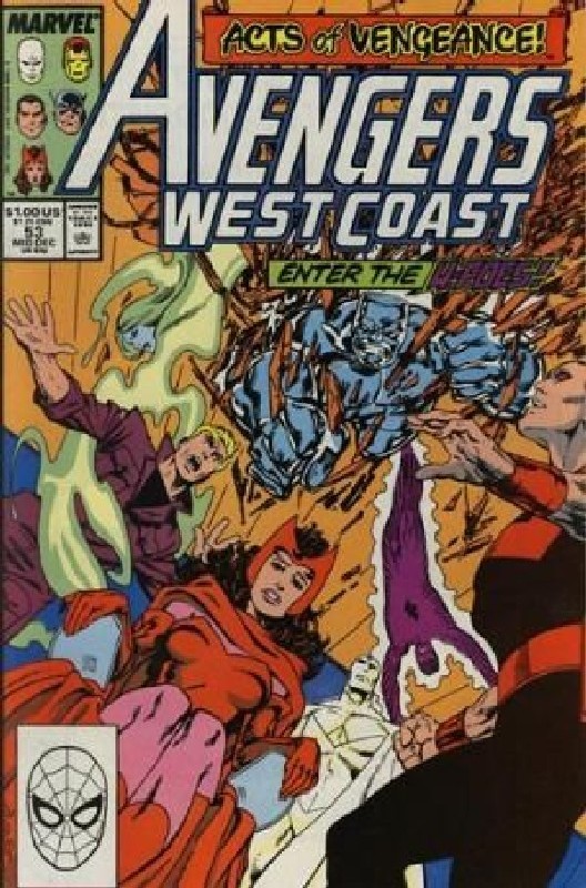 Cover of West Coast Avengers (Vol 1) #53. One of 250,000 Vintage American Comics on sale from Krypton!