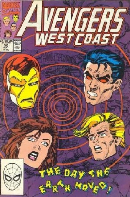 Cover of West Coast Avengers (Vol 1) #58. One of 250,000 Vintage American Comics on sale from Krypton!