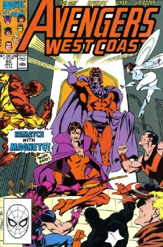 Cover of West Coast Avengers (Vol 1) #60. One of 250,000 Vintage American Comics on sale from Krypton!