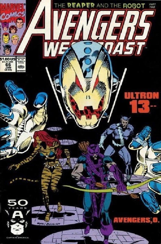 Cover of West Coast Avengers (Vol 1) #66. One of 250,000 Vintage American Comics on sale from Krypton!