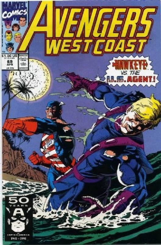 Cover of West Coast Avengers (Vol 1) #69. One of 250,000 Vintage American Comics on sale from Krypton!