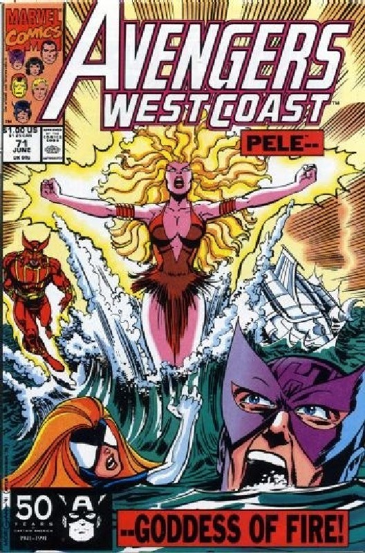 Cover of West Coast Avengers (Vol 1) #71. One of 250,000 Vintage American Comics on sale from Krypton!