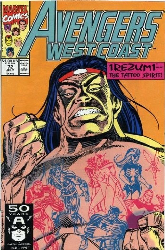 Cover of West Coast Avengers (Vol 1) #72. One of 250,000 Vintage American Comics on sale from Krypton!
