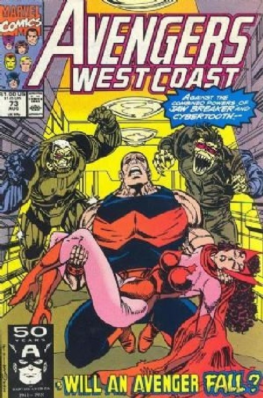 Cover of West Coast Avengers (Vol 1) #73. One of 250,000 Vintage American Comics on sale from Krypton!