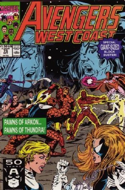 Cover of West Coast Avengers (Vol 1) #75. One of 250,000 Vintage American Comics on sale from Krypton!