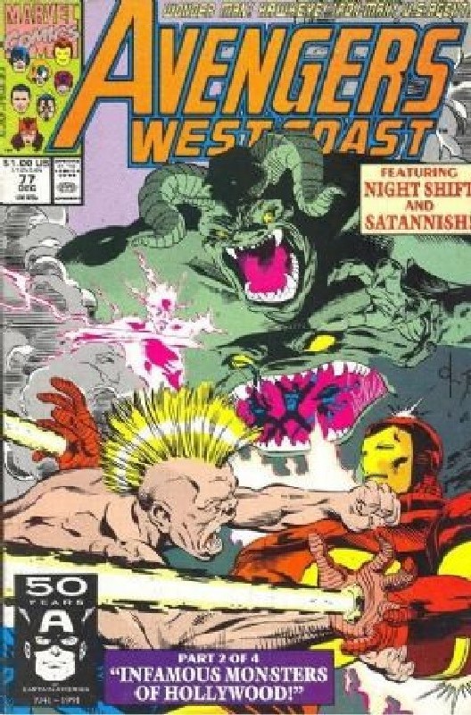 Cover of West Coast Avengers (Vol 1) #77. One of 250,000 Vintage American Comics on sale from Krypton!