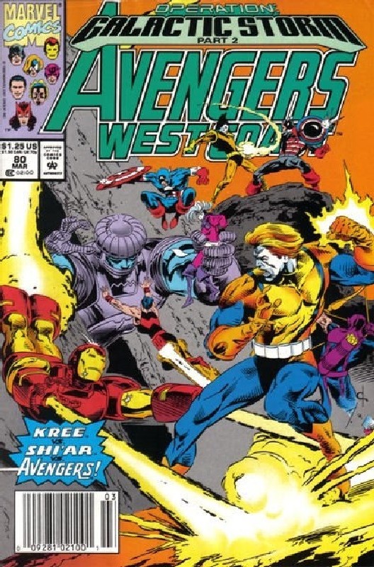 Cover of West Coast Avengers (Vol 1) #80. One of 250,000 Vintage American Comics on sale from Krypton!